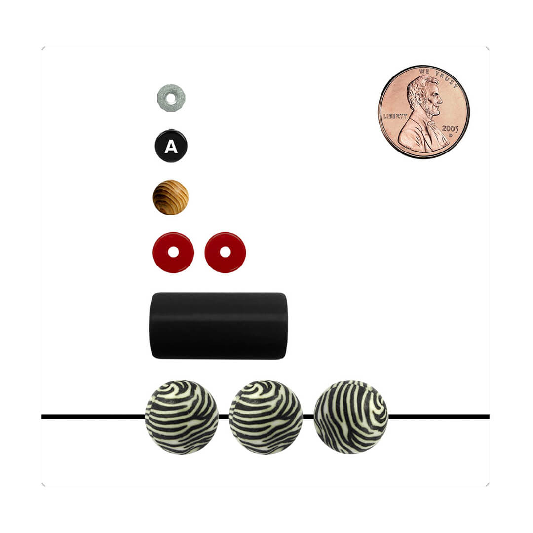 Material para armar pulsera elástica con cuentas variadas, en hilo de alta resistencia. Diseño conceptual latinoamericano. Edición Limitada.