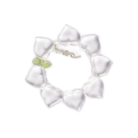 Pulsera elástica, dinámica, liviana, cómoda, versátil y atemporal. Diseño conceptual latinoamericano. Corazones escala ultra.
