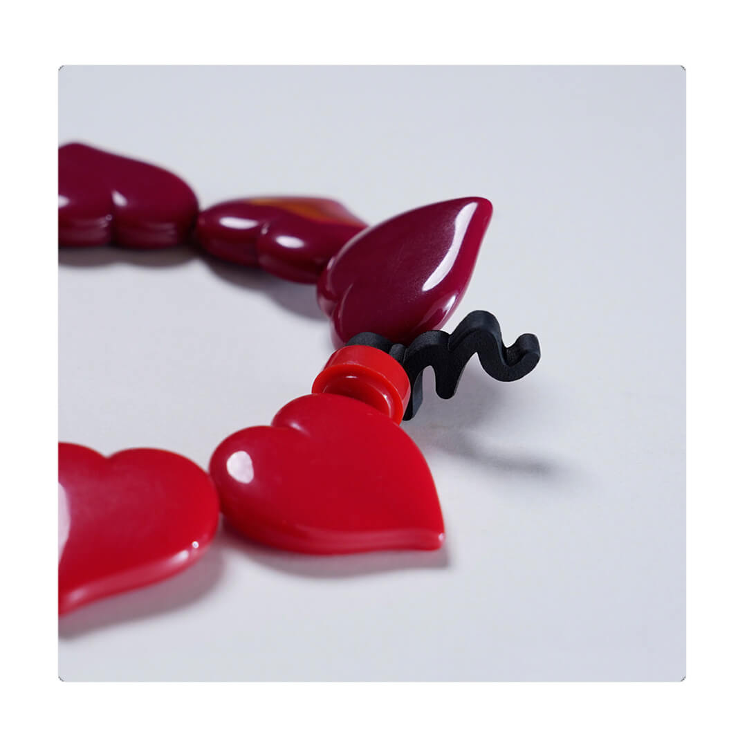Pulsera CORAZÓN ROJO ROJO