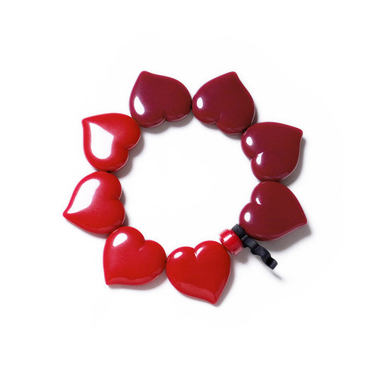 Pulsera CORAZÓN ROJO ROJO
