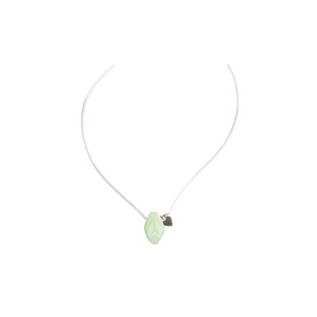 Tobillera elástica, liviana, cómoda, versátil y atemporal. Hoja de cristal escala micro. Diseño conceptual latinoamericano.